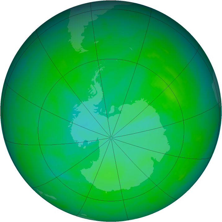 Ozone Map 1991-12-05